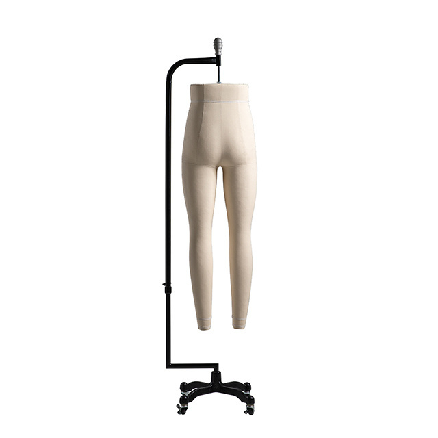 Flexible Foam Tailoring Mannequin For Dressmaker Lower Half Body Hanging Male Leg Sewing Mannequin with Wheels