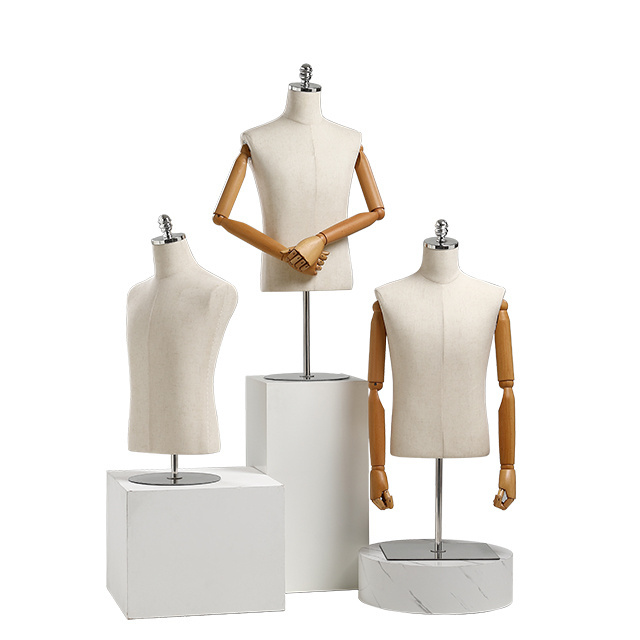 Window Shop Display Male Mannequin Torso Stand Half Body Men Suit Mannequin for men's Suit