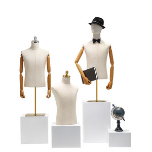 Window Shop Display Male Mannequin Torso Stand Half Body Men Suit Mannequin for men's Suit