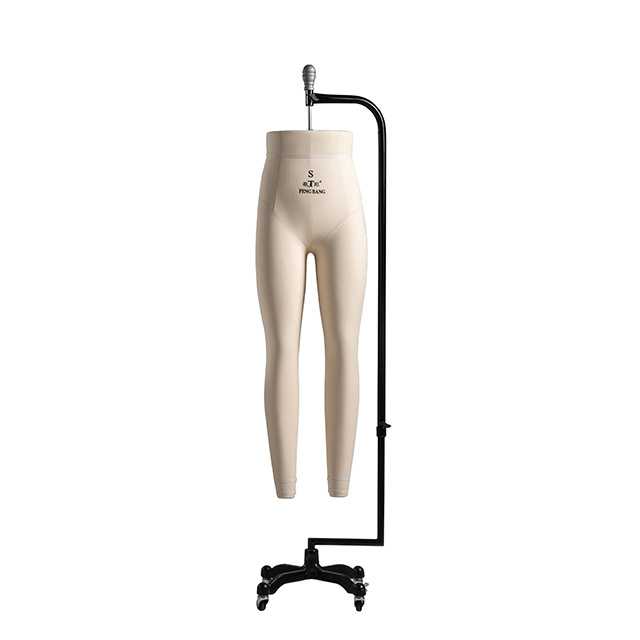 Flexible Foam Tailoring Mannequin For Dressmaker Lower Half Body Hanging Male Leg Sewing Mannequin with Wheels