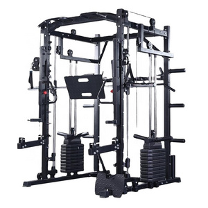 Smith's Multi-Function Gym Equipment Comprehensive Training Bench Press Gantry for Squats and Deadlifts Cable Drive Home Gym