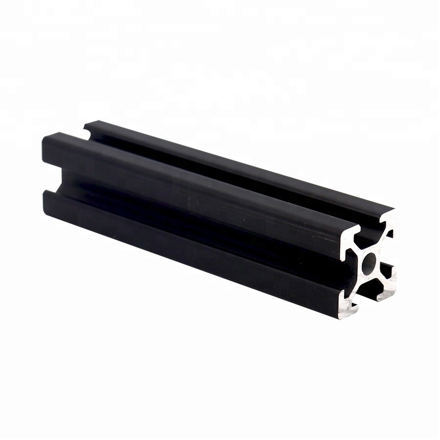 Factory direct sale black/silver 3D printer aluminium bars extrusion 2020 2040 2060 4040 t slot aluminum profile