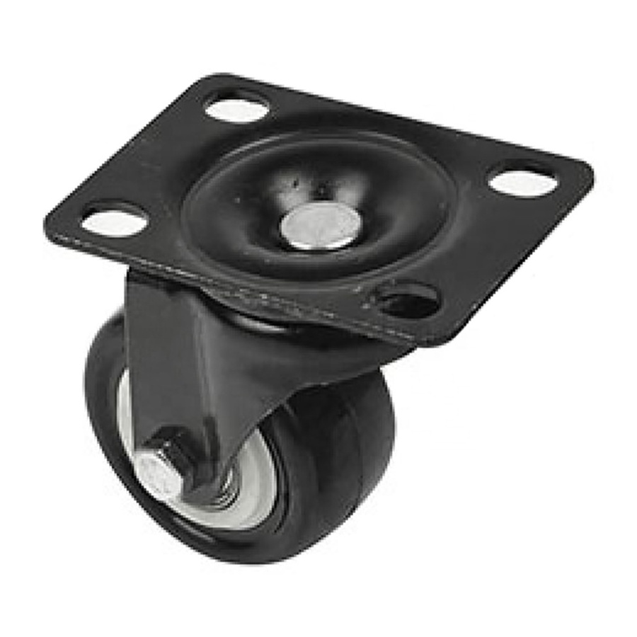 2 inch black castor wheel trolley pu pvc caster swivel casters wheel 50mm for small handling equipment