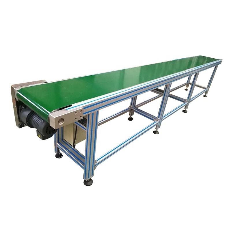 Lang Le Food grade white PVC PU potato chips fries biscuits use belt conveyor conveyor for food factory