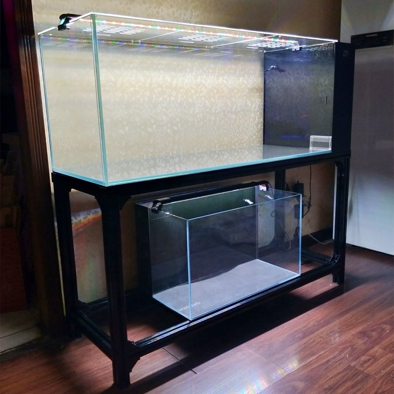 2024 High Quality Aluminum Frame Fish Tank Table Aquarium Fish Tanks For Living Room