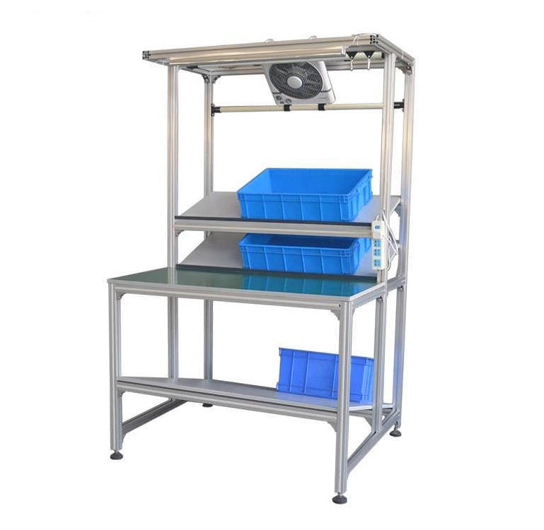 Workshop Garage lab stainless steel tool storage table workbench work working trestle bench table