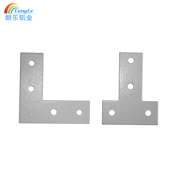 T shaped 90 degree chrome steel metal connecting brackets for metal angle bracket