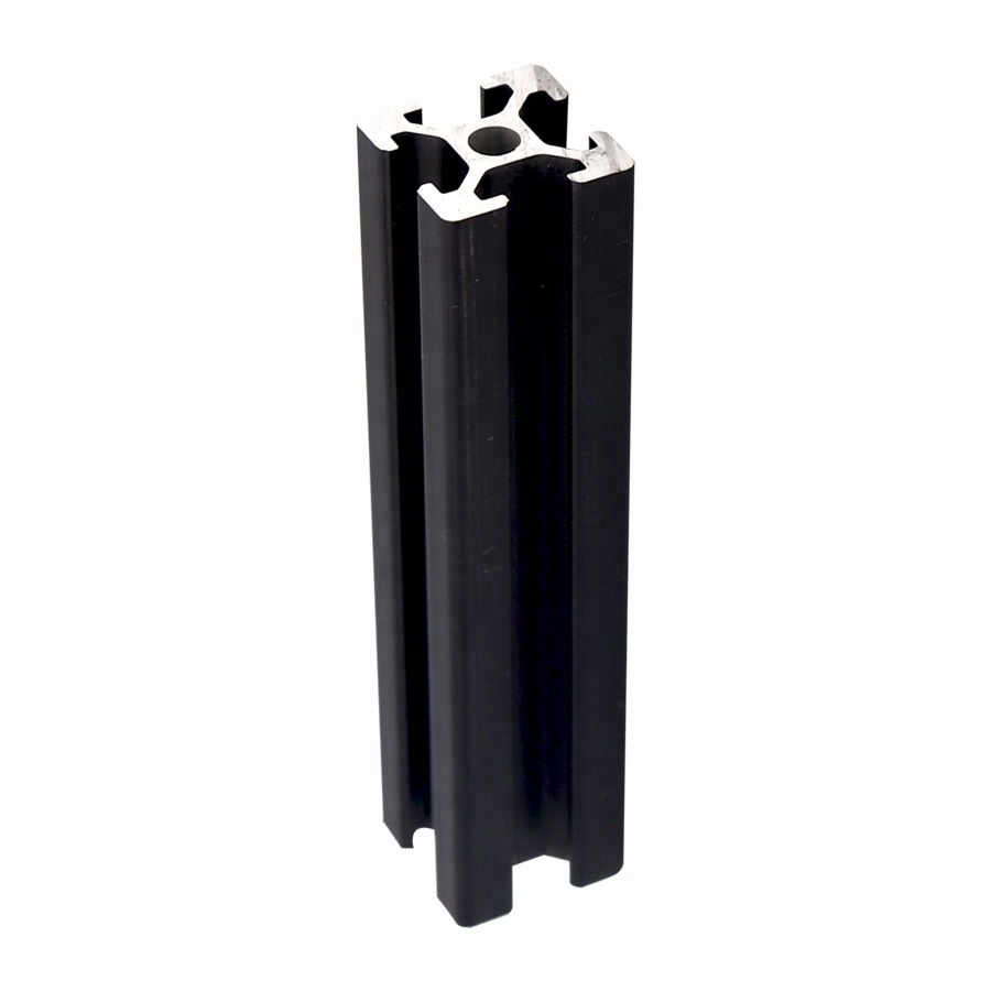 Factory direct sale black/silver 3D printer aluminium bars extrusion 2020 2040 2060 4040 t slot aluminum profile