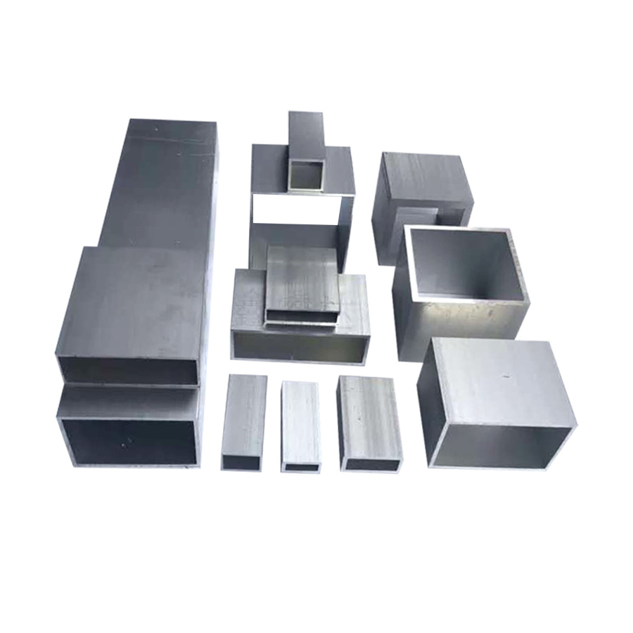 High quality 6063 6061 extrusion anodized aluminum rectangular/square tube pipe bars in low price