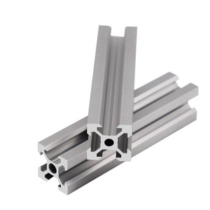 Langle aluminum factory 6063 silver black anodizing t slot aluminium extrusion 2040 v slot for linear rail 3D printer frame