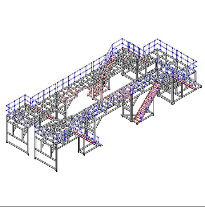 Top Quality Railway Aircraft Maintenance Platform scaffolding aluminum platform step ladder