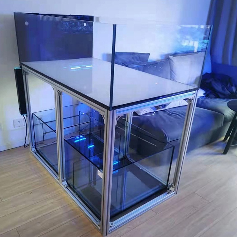 T slot aluminum profile Base TV Cabinet Side Table aluminum Custom Simple Fish Tank Aquarium Stand