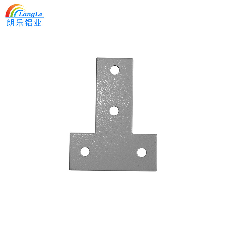 T shaped 90 degree chrome steel metal connecting brackets for metal angle bracket