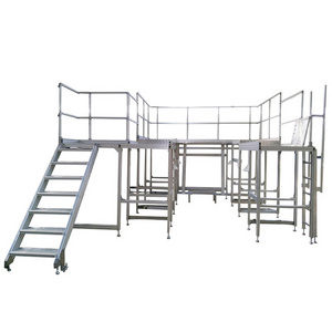 Chinese manufacturer industrial aluminum stairs and hand railings for sales