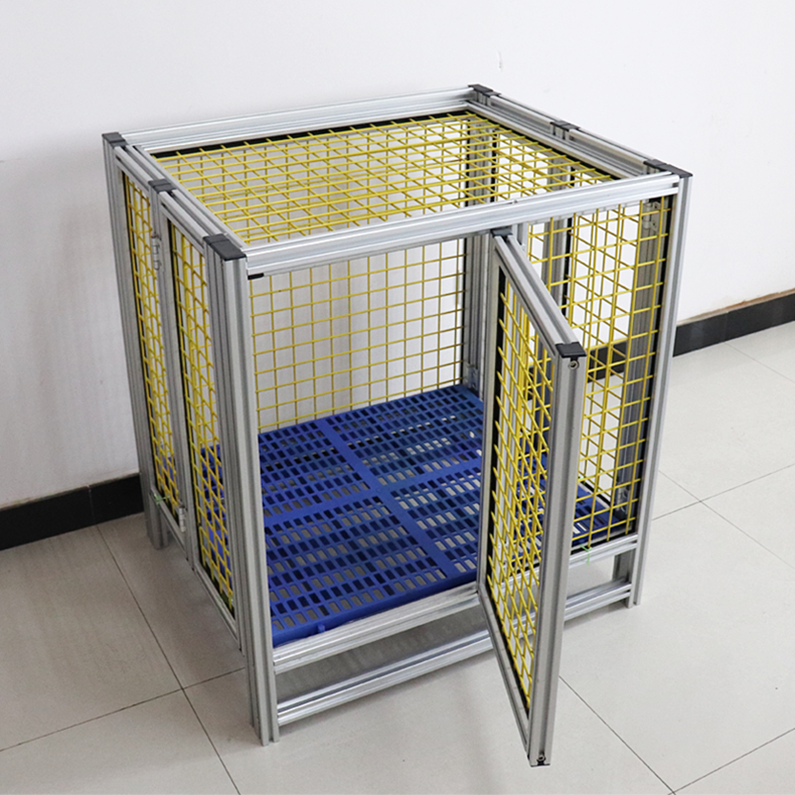 Langle Factory Humanized Design, Foldable and Portable Cage Metal Dog Kennel and Crate Big Dog Strong and Durable