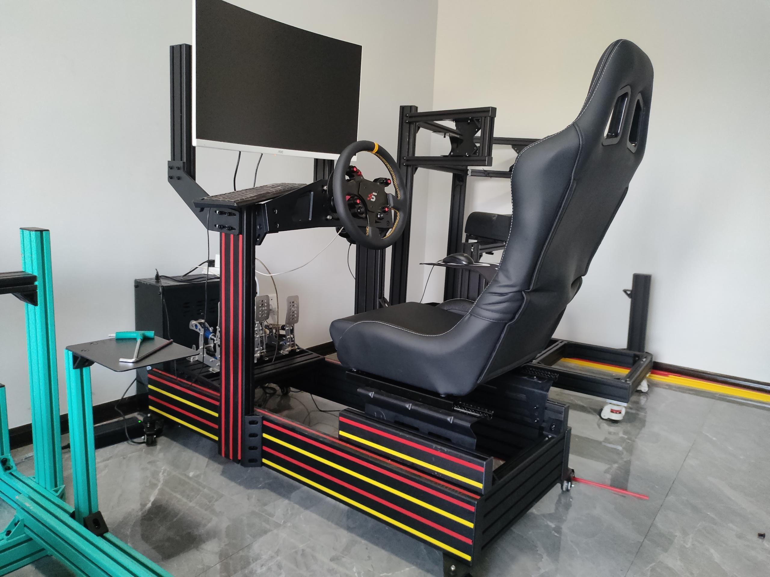 wholesale P1-X simrigs sim black anodising aluminum alloy sim racing cockpit simulator rigs no seat