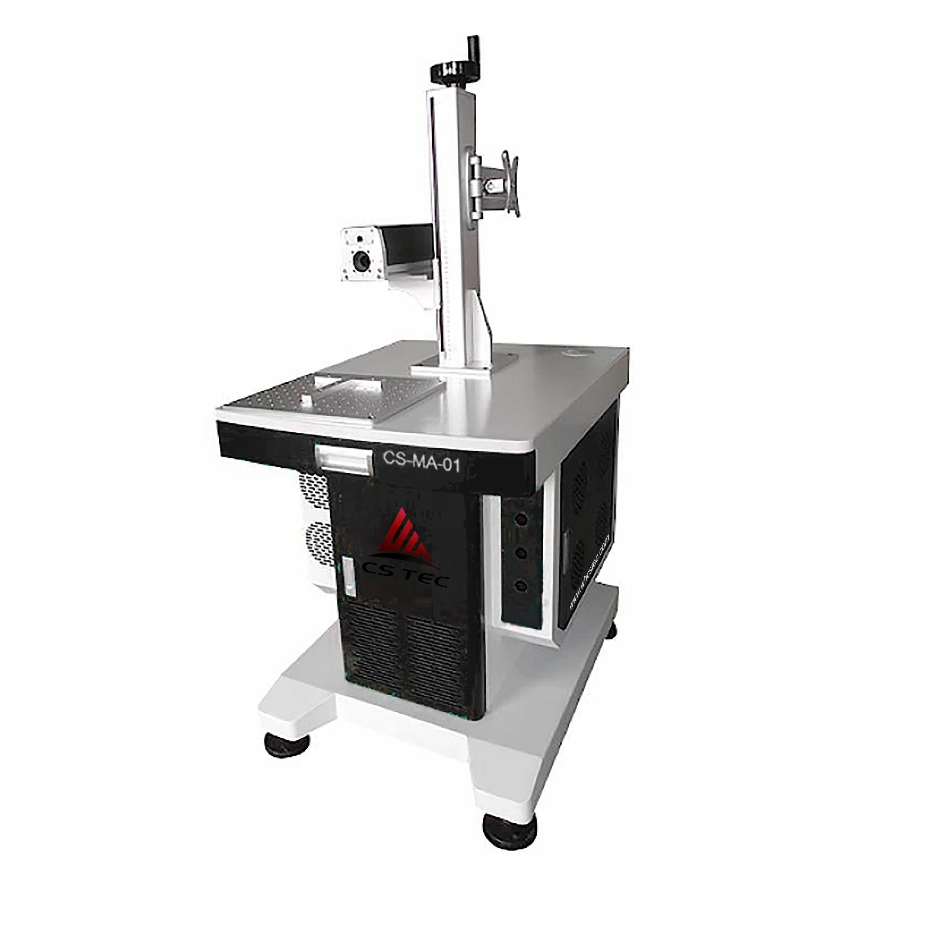 High Reliability Auto Focus 30W Fiber Laser Split Desk Fiber Laser Marking Machine for Metal Rigid Plastics