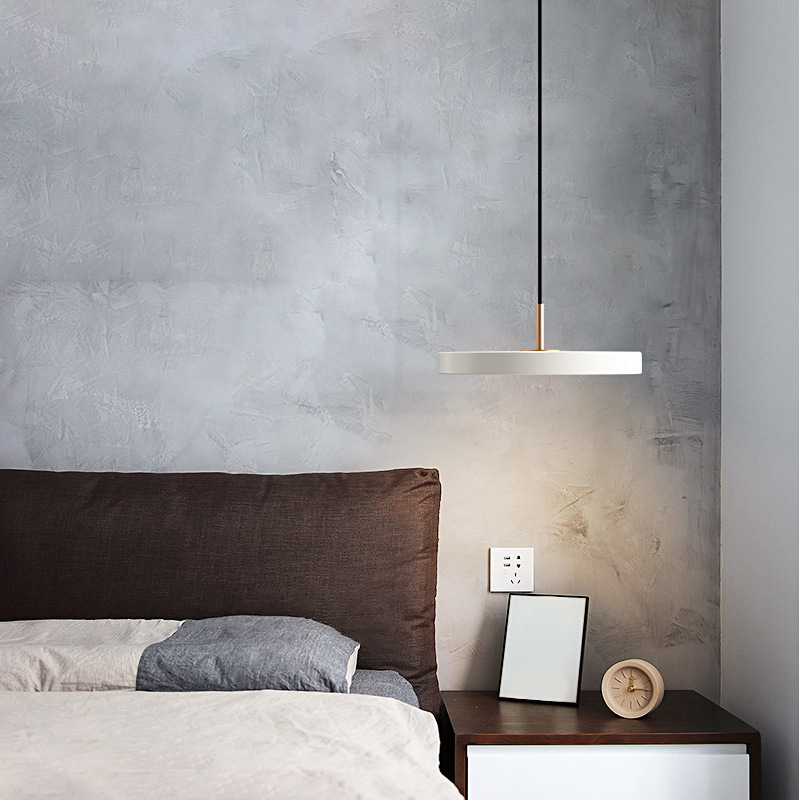 Minimalist Bedroom Bedside Chandelier Modern Minimalist Single Head Bar Nordic Light Luxury Long Line Bedside Chandelier