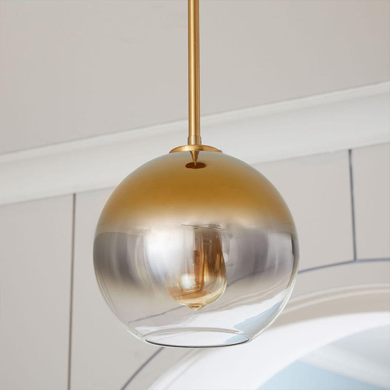 CSLIDO E27 Glass Bubble Chandelier Kitchen Hotel Decor Fixtures Bedroom Art Design Glass Ball Nordic Pendant Light