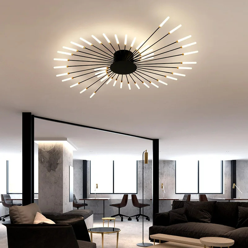 CSLIDO Modern Living Room Fireworks Shape Acrylic Led Ceiling Light Home Decor Fixtures Ceiling Light