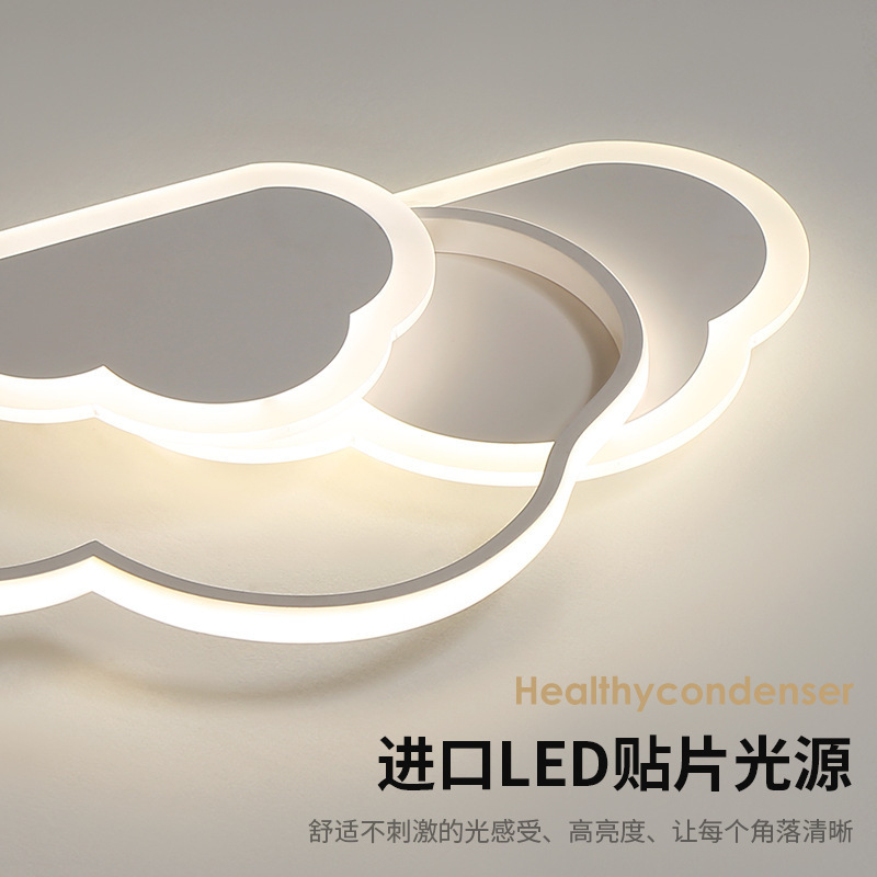 LED Ceiling Lamp For Children's Room Bedroom Modern Dimmable Lighting Fixtures Creative Child Cloud Ceiling Lamps