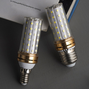 New 12W 16W 18W 220V/AC Light Bulb E14 E27 LED Double Color Lamp SMD2835 Chandelier Warm White LED Corn Bulb Light