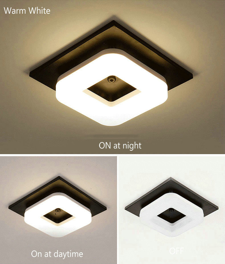 12W Modern Metal Flush Mount Surface Mounted LED Ceiling Lights for Corridor Balcony Dimmable Light Square LED Ceiling Lamp