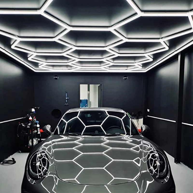 CSLIDO Customizable Honeycomb Car Workshop Working Light Garage Hexagon Led Light For Ceiling