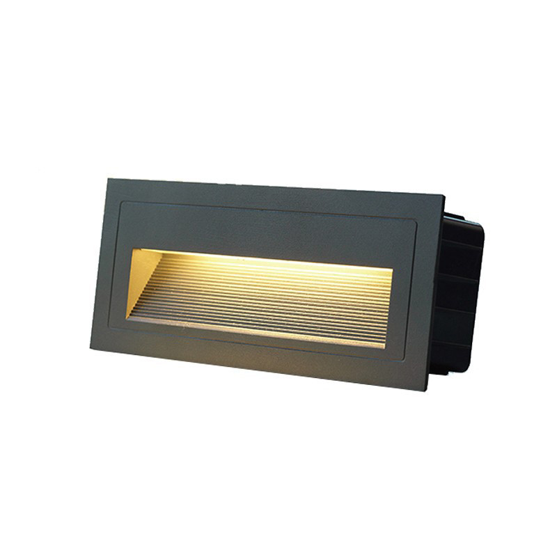 Led Corner Step Light 2W 3W IP65 Aluminum Embedded Staircase Wall Lamp Indoor Outdoor Recessed Wall Stair Lamp