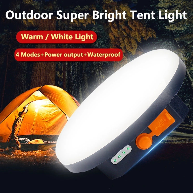 Rechargeable Portable Lantern With Magnet Emergency Night Work Repair Outdoor Fishing Flashlight Camping LED Light