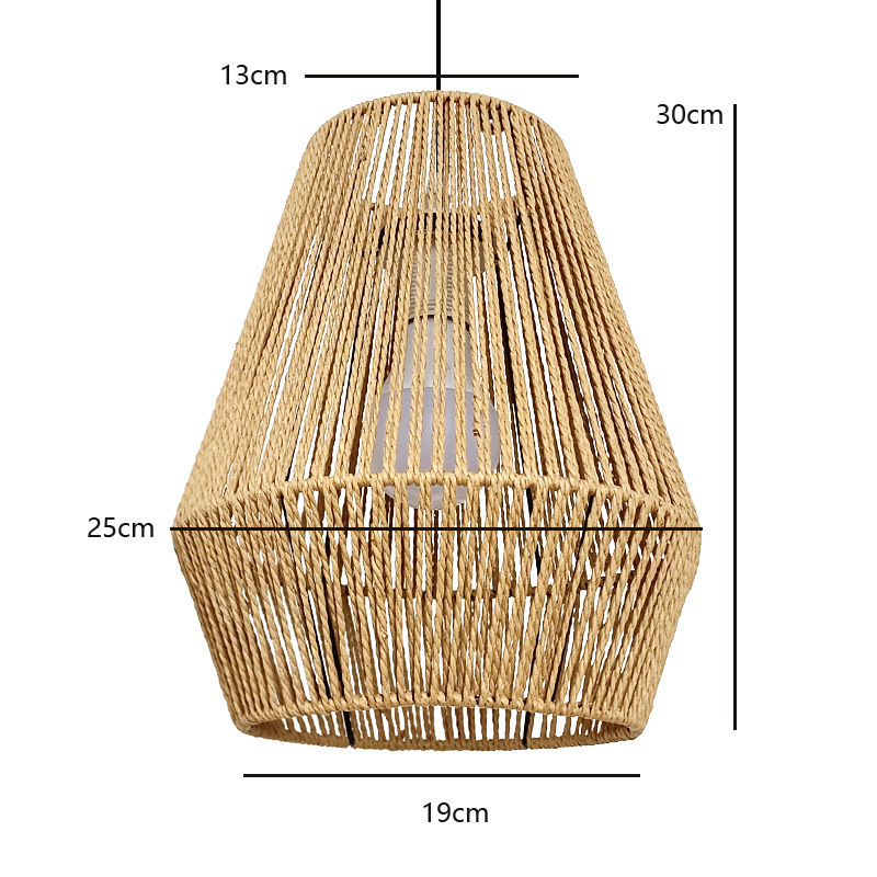 CSLIDO Hanging Lamps Bamboo Led Ceiling Lights Wholesale Bamboo Weaving Chandelier Rattan Pendant Light For Restaurant