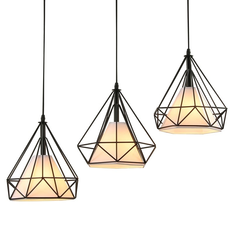 Ceiling Light Modern Industrial Hanging Lamps Iron Material Retro Pendant Lights 3 X E27 Base Loft