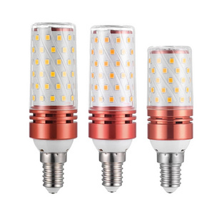 LED Light Bulb Edison E14 E27 Bulbs 12W 16W Candle Corn Light 110V -240V Indoor Lighting Three-color Dimming Bulbs