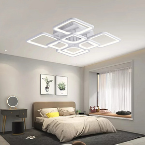 Modern Home Luster For Living Room Bedroom Kitchen Home White Fixture 5-Heads Lighting Hanging Model LED Pendant Chandelier