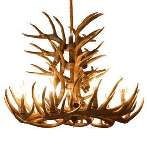 Nordic Retro Antler Chandelier Personality Creative Industrial Style  Restaurant Restaurant Cafe Living Room Bar Chandelier