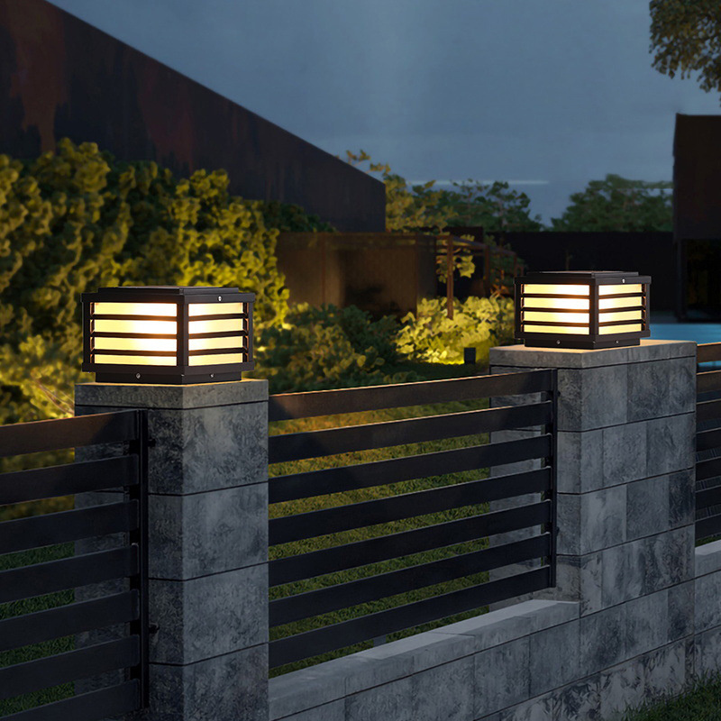 2022 New style hot sales modern decorative out gate light waterproof of outdoor solar light outdoor landscape lights