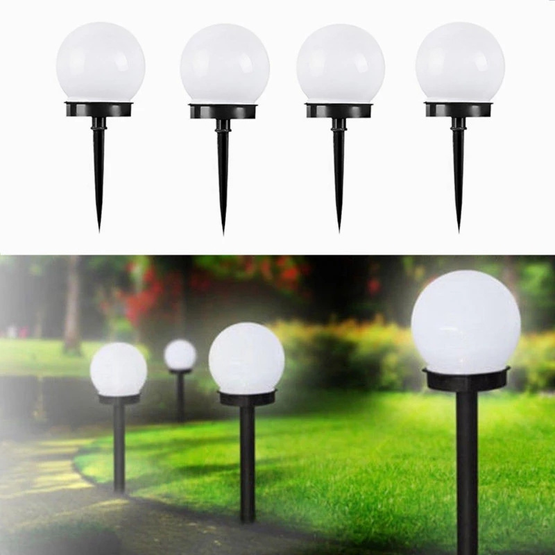 For Home Yard Driveway Lawn Decorative Garden Landscape Light Insert Earth Bulb Light Solar Ball Outdoor Light