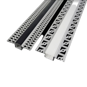 Recessed with Flange for LED Trimless 12-20mm Strip Slot Profile Diffuser 2 Meter Plaster-in Recessed Slim LED Aluminum Channel