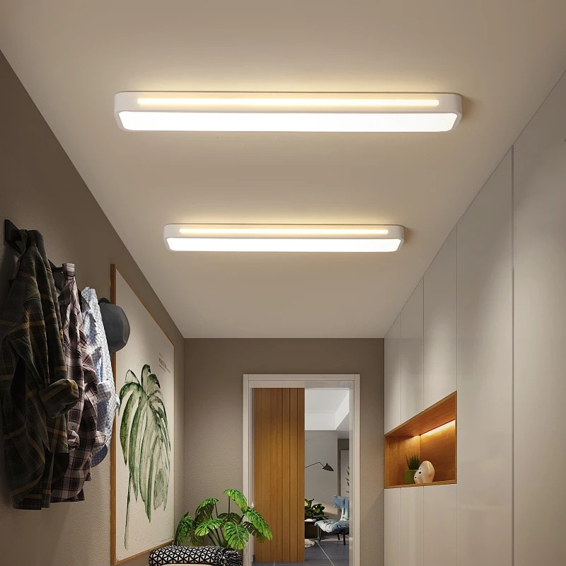 LED Modern Minimalist Creative Personality Rectangular Cloakroom Balcony Entrance Hallway Light Corridor Long Ceiling Light