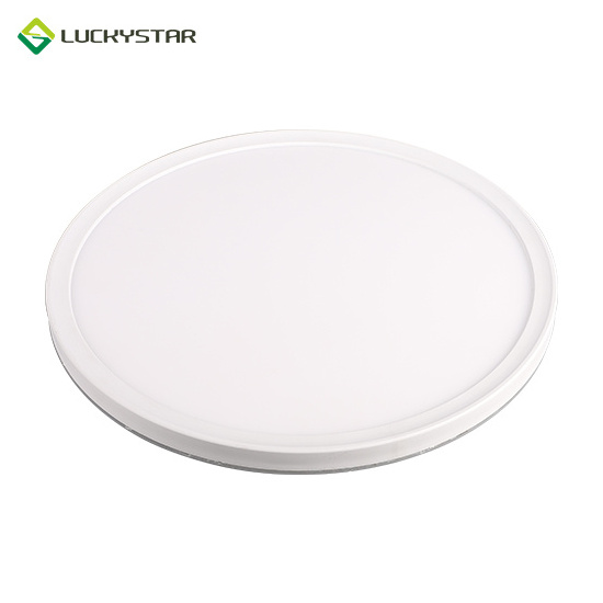 LUCKYSTAR OEM ODM European market Super bright Ultrathin surface mounted IP20 18W 4000K round ceiling led panel light for Home O