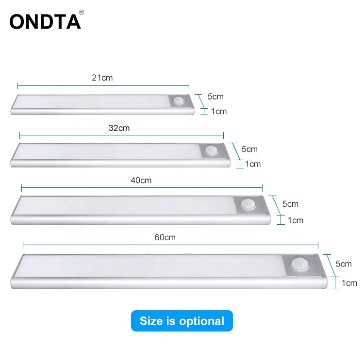 USB Rechargeable Motion Sensor Lights Magnetic Sticky under cabinet lights for Closet, Wardrobe, Kitchen, bedroom