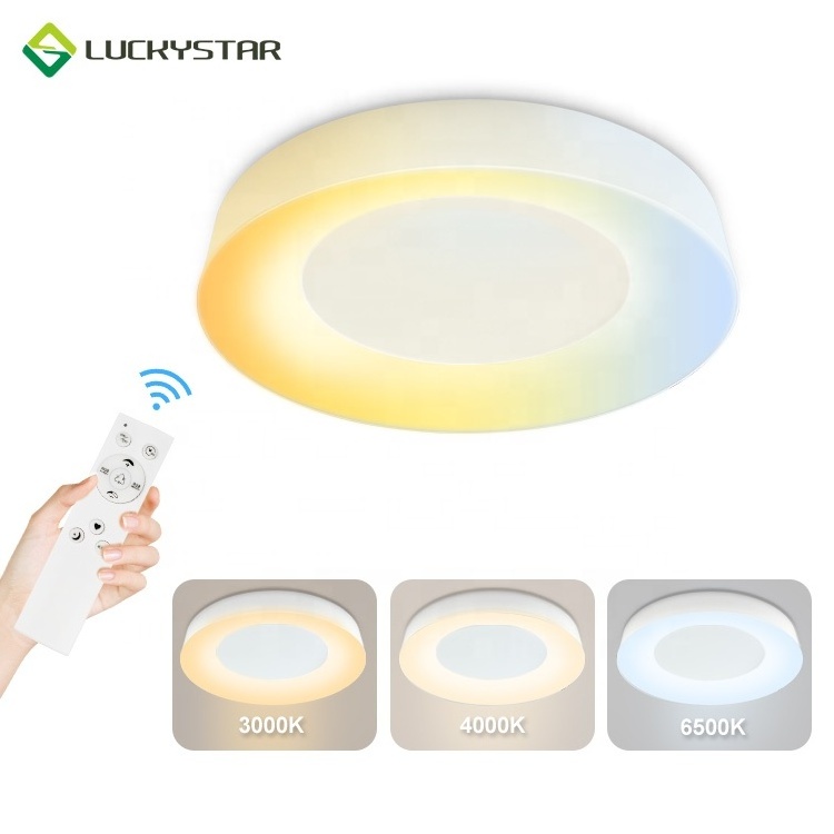 LED Flush Mount Ceiling Light Fixture 12 inch 16 inch  RGB CCT Adjustable 25W 3500LM Surface Mounted Home Lighting Ceiling Lamps