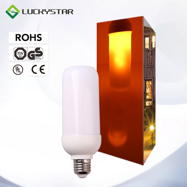 Festival led flame light bulb 1600K PC 3w 4w 5w e27 e14 base fire flame lamp decoration lamp