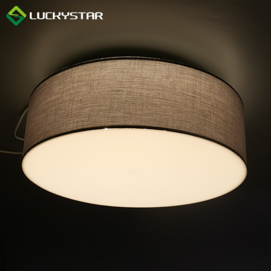 Higt Quality Indoor Lighting Fixtures Round Lamp 22W CCT remote control Ceiling Surface Mounted led ceiling light with Fabric la