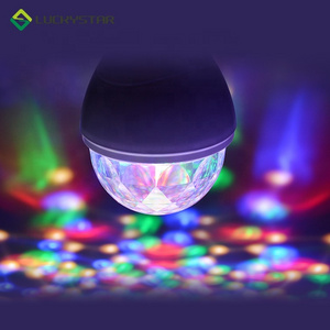 Top Sale 3W E27 Crystal Magic Ball Rotating Disco DJ RGB LED Lighting Bulb