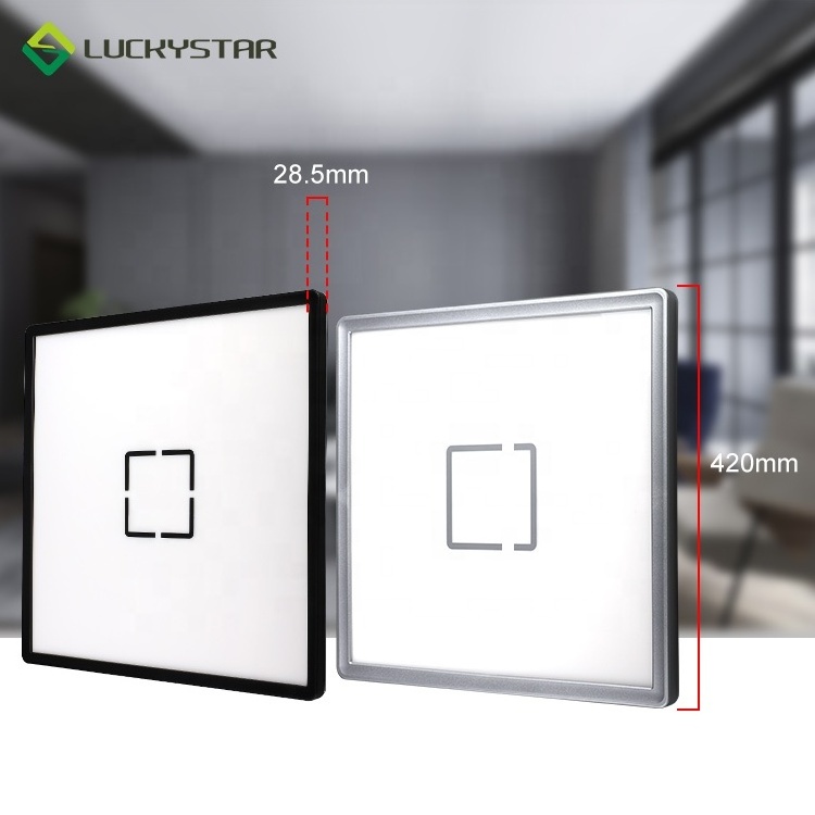 super slim customize decoration frame economic LED Ceiling Light  square 420X420 100lm/w 4000k LED Panel Light 22W