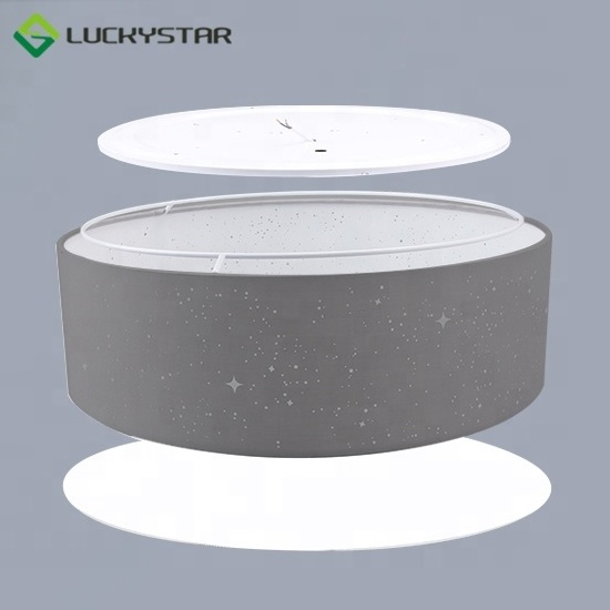 High Quality Indoor Lighting Fixtures Round Lamp 22W CCT remote control Ceiling Surface Mounted led ceiling light with Fabric la