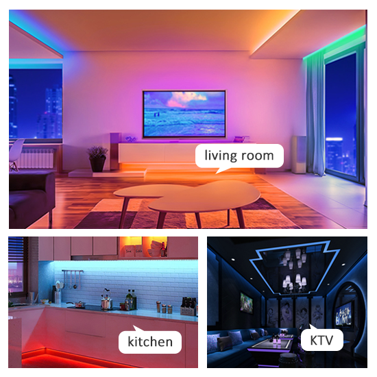 Smart RGB LED Lights with remote controller colour change Waterproof SMD 5050 DC12V Led Lighting Flexible Led Strip Light