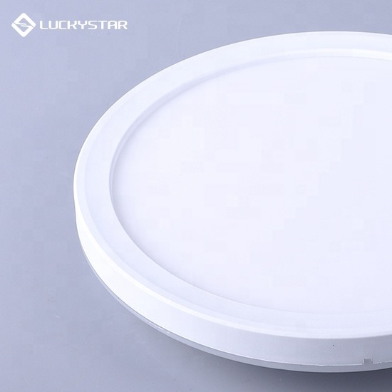 LUCKYSTAR OEM ODM  Super bright High lumen surface mounted IP20 12W 4000K round ceiling led panel light for Home Office