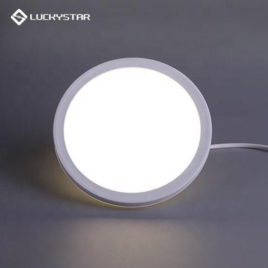 LUCKYSTAR OEM ODM  Super bright High lumen surface mounted IP20 12W 4000K round ceiling led panel light for Home Office